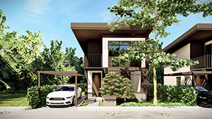 Attached Cabin House
